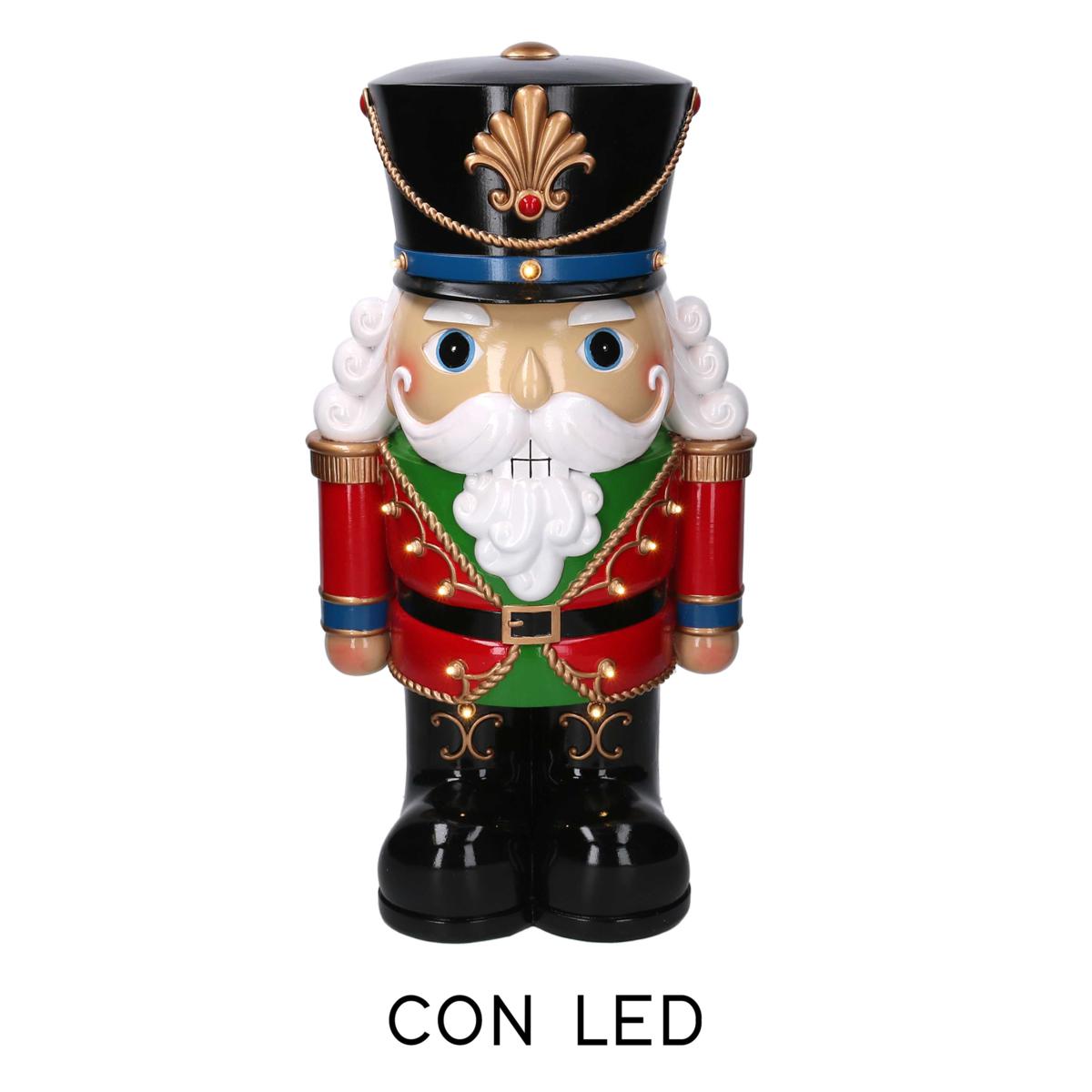 SOLDATINO IN RESINA ROSSO CON LED CM33X25XH61,5