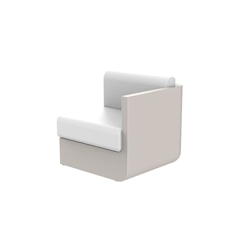 ELEMENTO SINISTRO CON BRACCIOLO DIVANO MODULARE CREMA