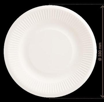 PIATTO PIANO 22CM BIO COMPOSTABILE