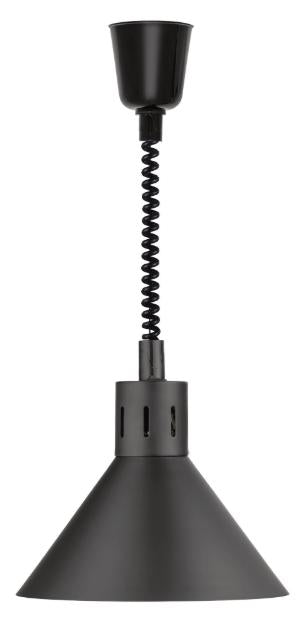 LAMPADA DA SOFFITTO SCALDAVIVANDE TRIANGOLARE NERO