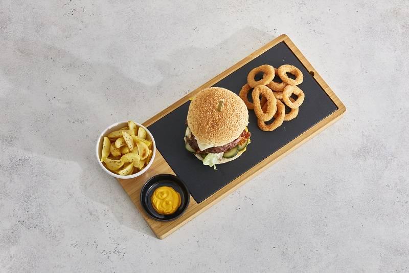 VASSOIO HAMBURGER 4 PZ CM.43X20X2,4