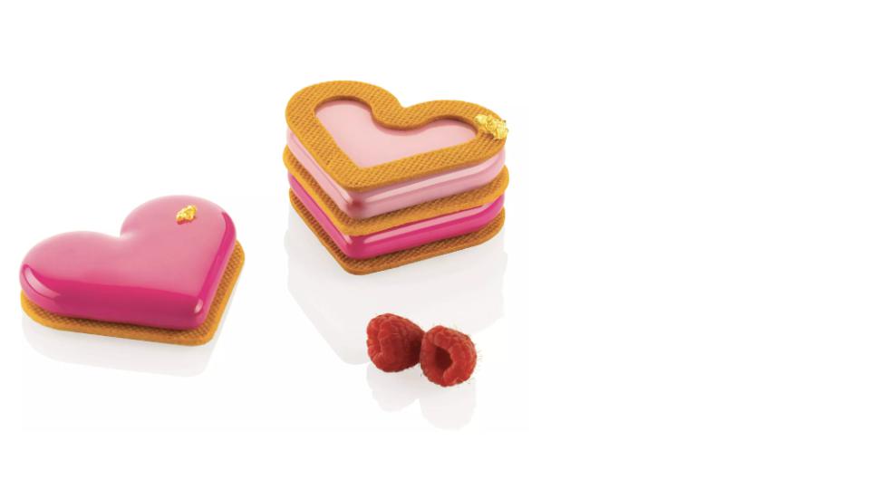STAMPO IN SILICONE MOULD N.8 MIS.80X66X12H "MINI LOVE"