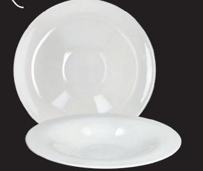 PIATTO FONDO GOURMET SILK BIANCO 23 (BONE CHINA)