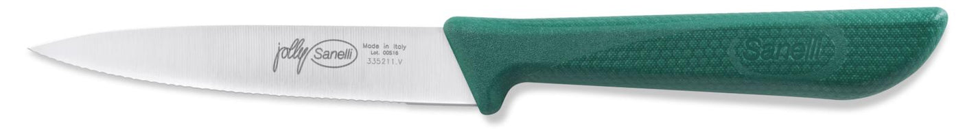 COLTELLO SPELUCCHINO11CM VERDE TECNA