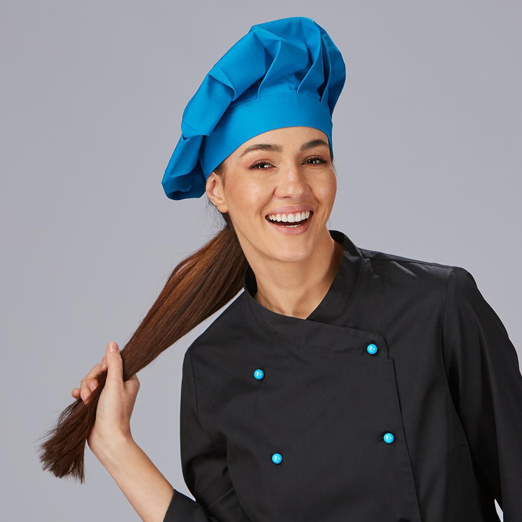 CAPPELLO GRAN CHEF C/VELCRO COL.TURCHESE