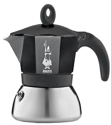 CAFFETTIERA NERA A INDUZIONE 6TZ "BIALETTI"