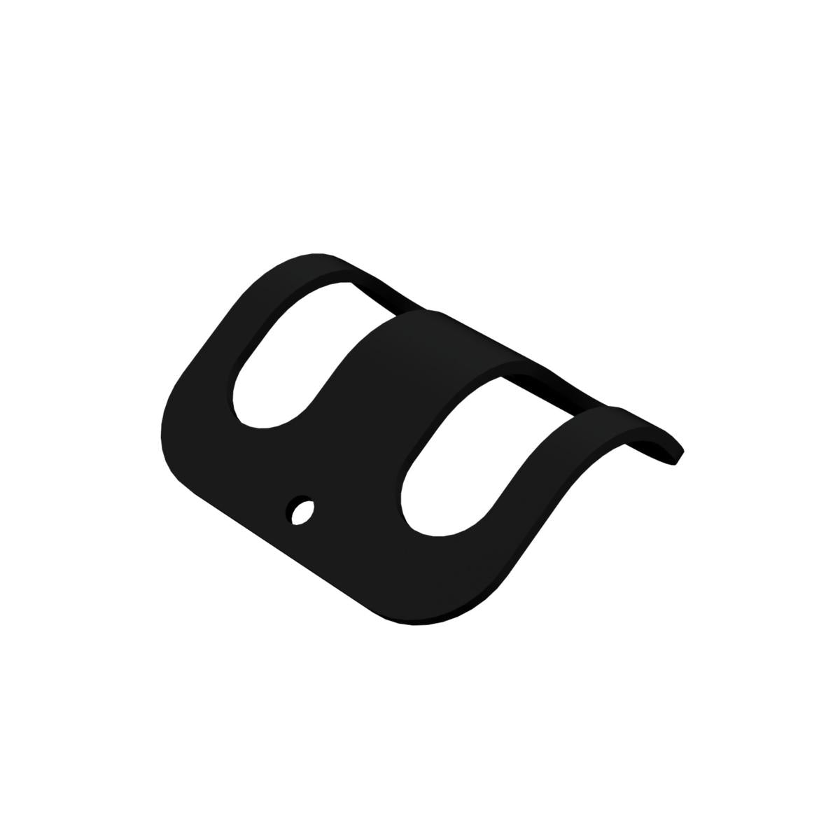 PORTAPOSATE ALLUMINIO NERO 2 POSTI 6X5,5X1,5CM