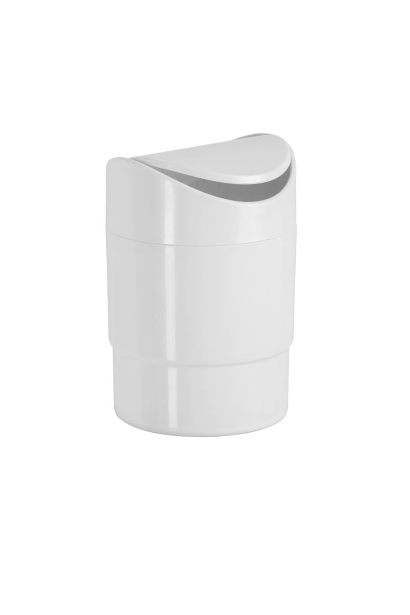 PORTARIFIUTI DA TAVOLO CON COPERCHIO OSCILLANTE CM 11X17 H