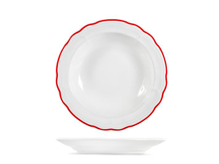 PIATTO STW GIADA FONDO CM20 BIANCO E ROSSO
