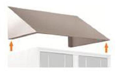 TETTO INCLINATO 50X50X30 SINGOLO PER ARMADIETTO