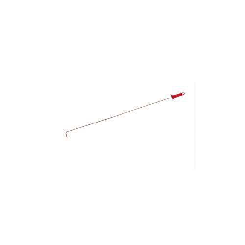 TIRA TEGLIE FORA BOLLE ACC.INOX 18/10 C/MANICO ROSSO 90CM