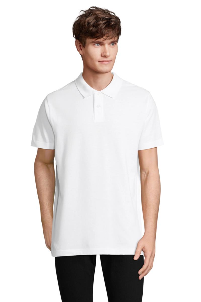 POLO UNISEX MANICA CORTA 'PULSE' BIANCA