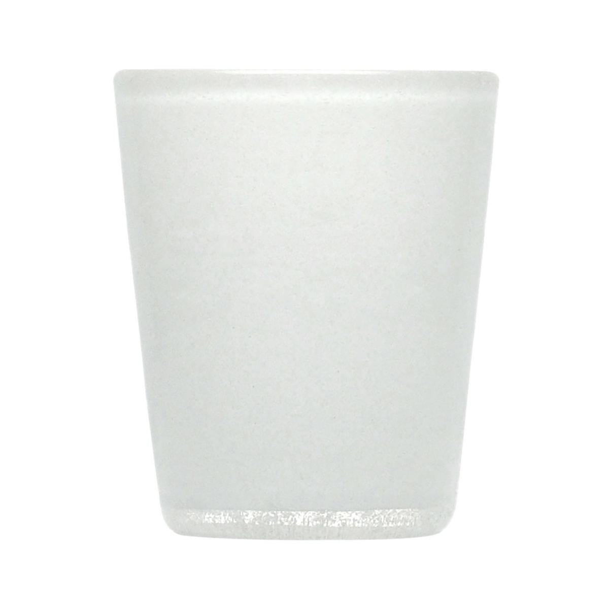 BICCHIERE GLASS WHITE SOLID