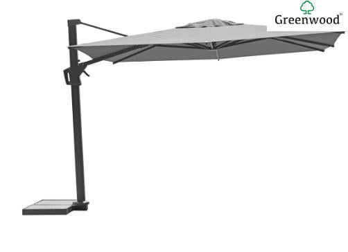 OMBRELLONE FIRENZE IN ALLUMINIO 3*4 – ANTRACITE