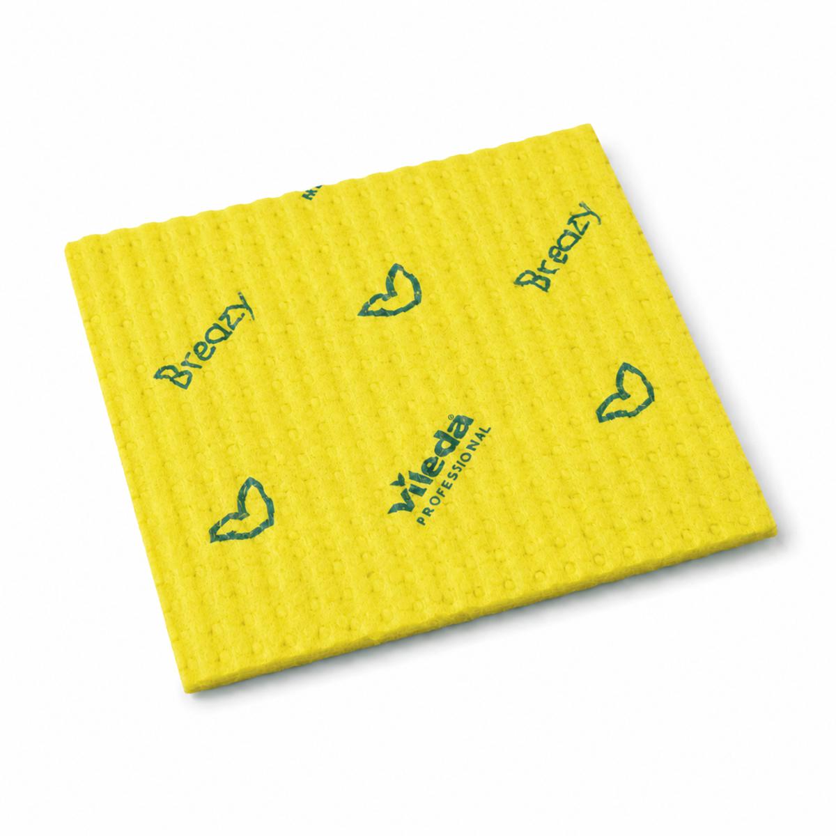 PANNO 35X36CM MICROFIBRA BREAZY GIALLO CF=25PZ