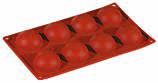 STAMPO SILICONE SEMISFERE 8PORZ.