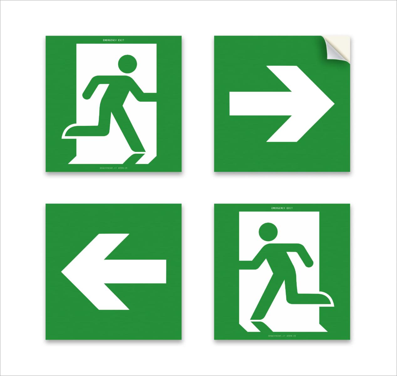 PITTOGRAMMA ADESIVO 15X15CM VARI