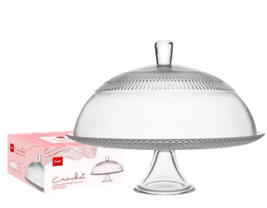 ALZATA TORTA PASTICCERIA CON CUPOLA 31CM