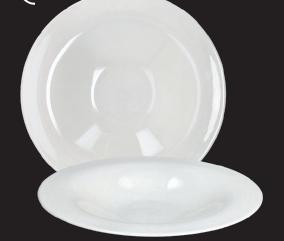 PIATTO FONDO GOURMET SILK BIANCO 29 (BONE CHINA)