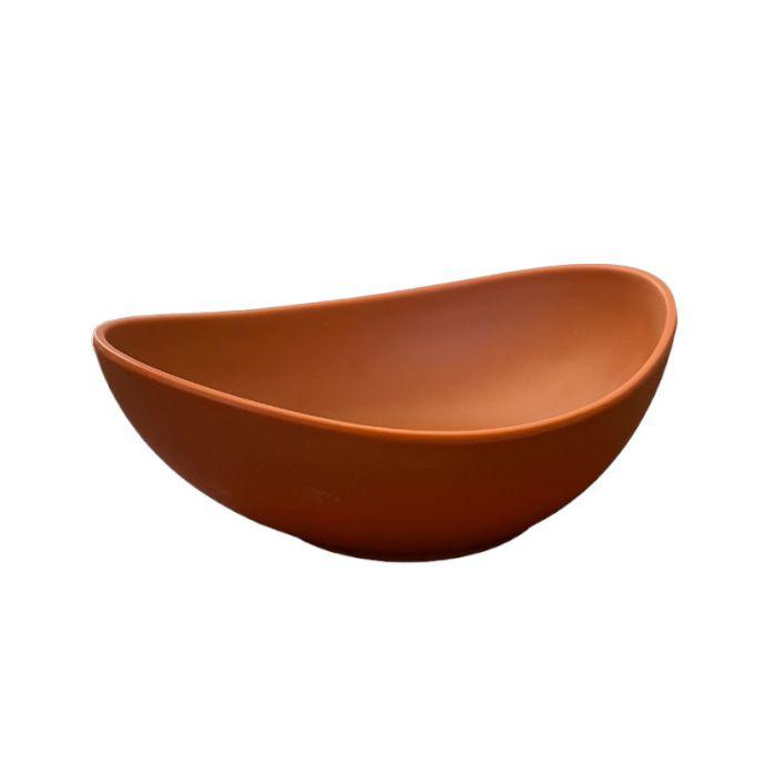 CIOTOLA OVALE MIS.215X1 H4,5 "SWING" MELAMINA ROSSA