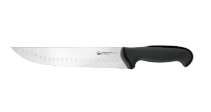 COLTELLO FRANCESE ALVEOLATO CM 24 'TECNA' NERO