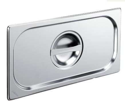COPERCHIO GN 1/3 IN ACCIAIO 325x176 mm