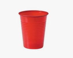 BICCHIERE ACQUA 200CC ROSSO THE BEST CF=50PZ