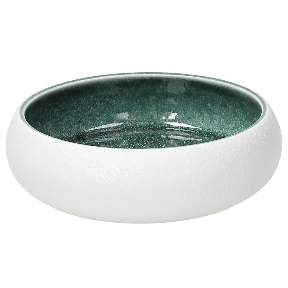 BOWL 20CM WHITE TEAL'ELIPSE'