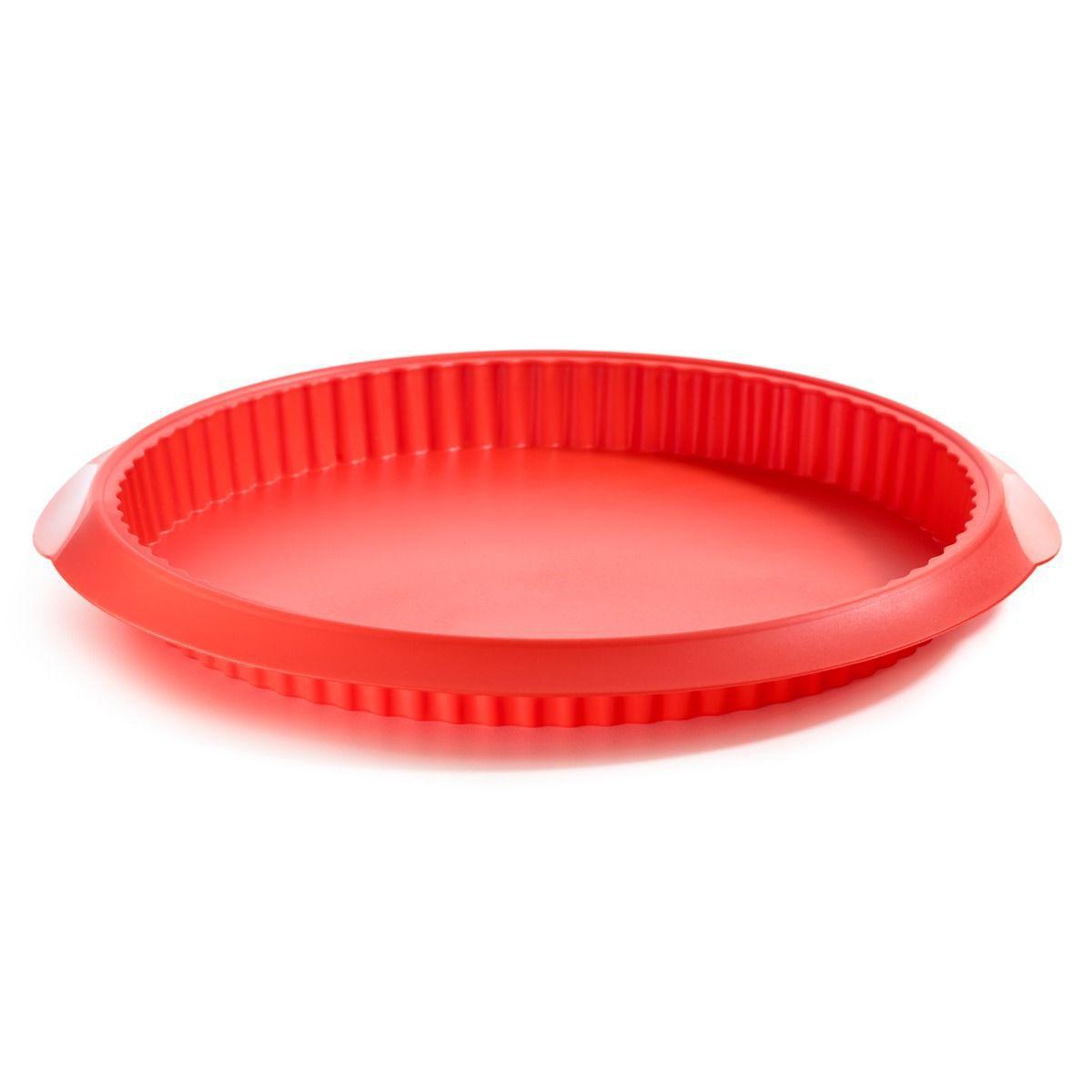 STAMPO TORTAQUICHE 28CM SILICONE ROSSO