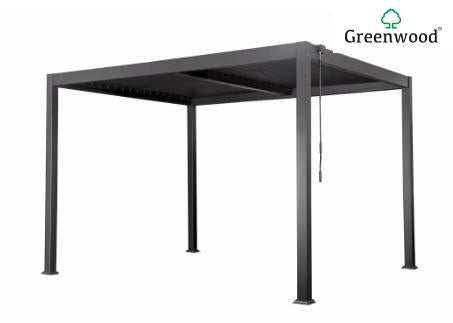 PERGOLA TEXAS 4X4 ANTRACITE IN ALLUMINIO
