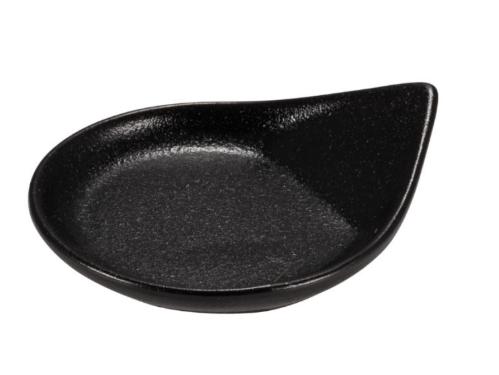 PIATTINO RUPIS GOCCIA F.FOOD NERO 8x9,5 h 2,5 cm