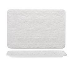 VASSOIO RETT.25X15CMEROSION BIANCO