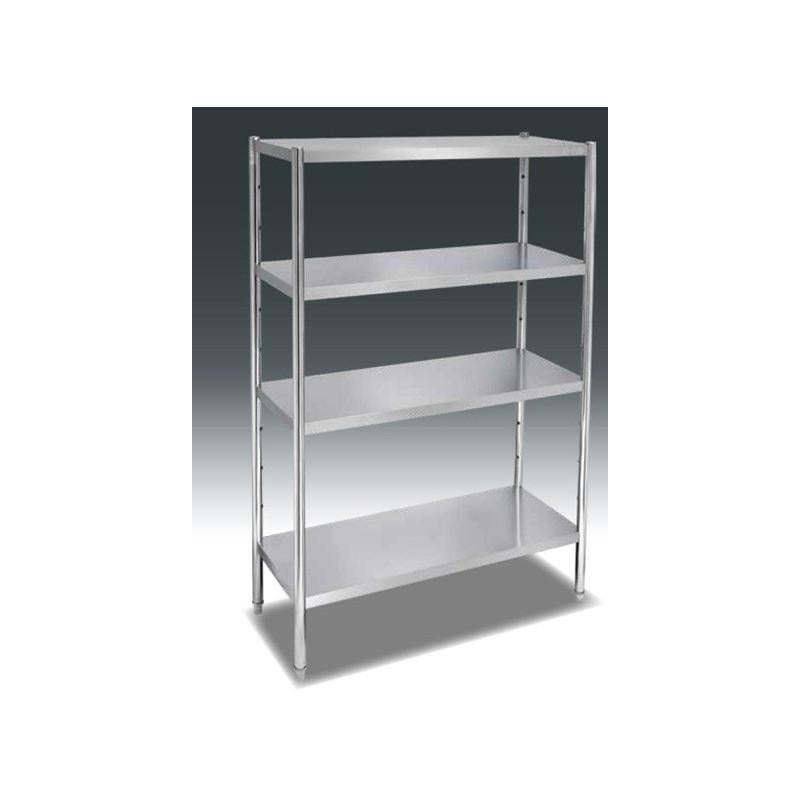 SCAFFALE 4 RIPIANI LISCI SCA154A VH22 150X40 + GAMBE GSA180