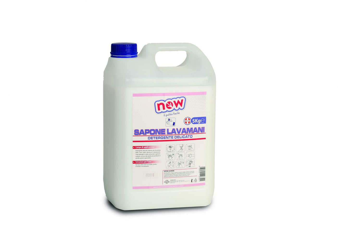 CREMA SAPONE LAVAMANI DELICATO "NOW" 5LT HACCP