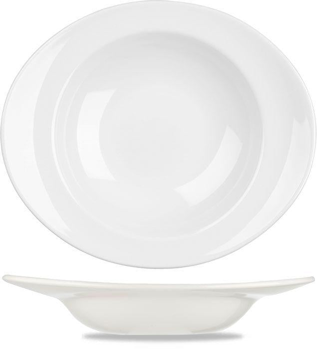PIATTO PASTA BOWL OVALE BIANCO 31x26 'ORBIT'