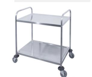 CARRELLO SERVIZIO 2/P INOX 95X50X90H