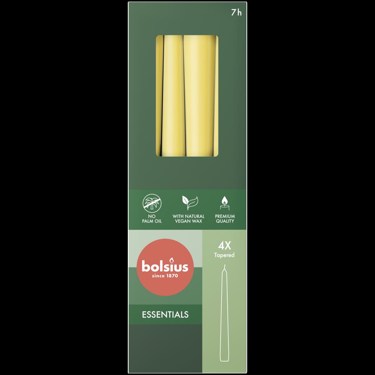 CANDELA CONICA ESSENTIALS 24,5CM COL.ORO CF=4PZ