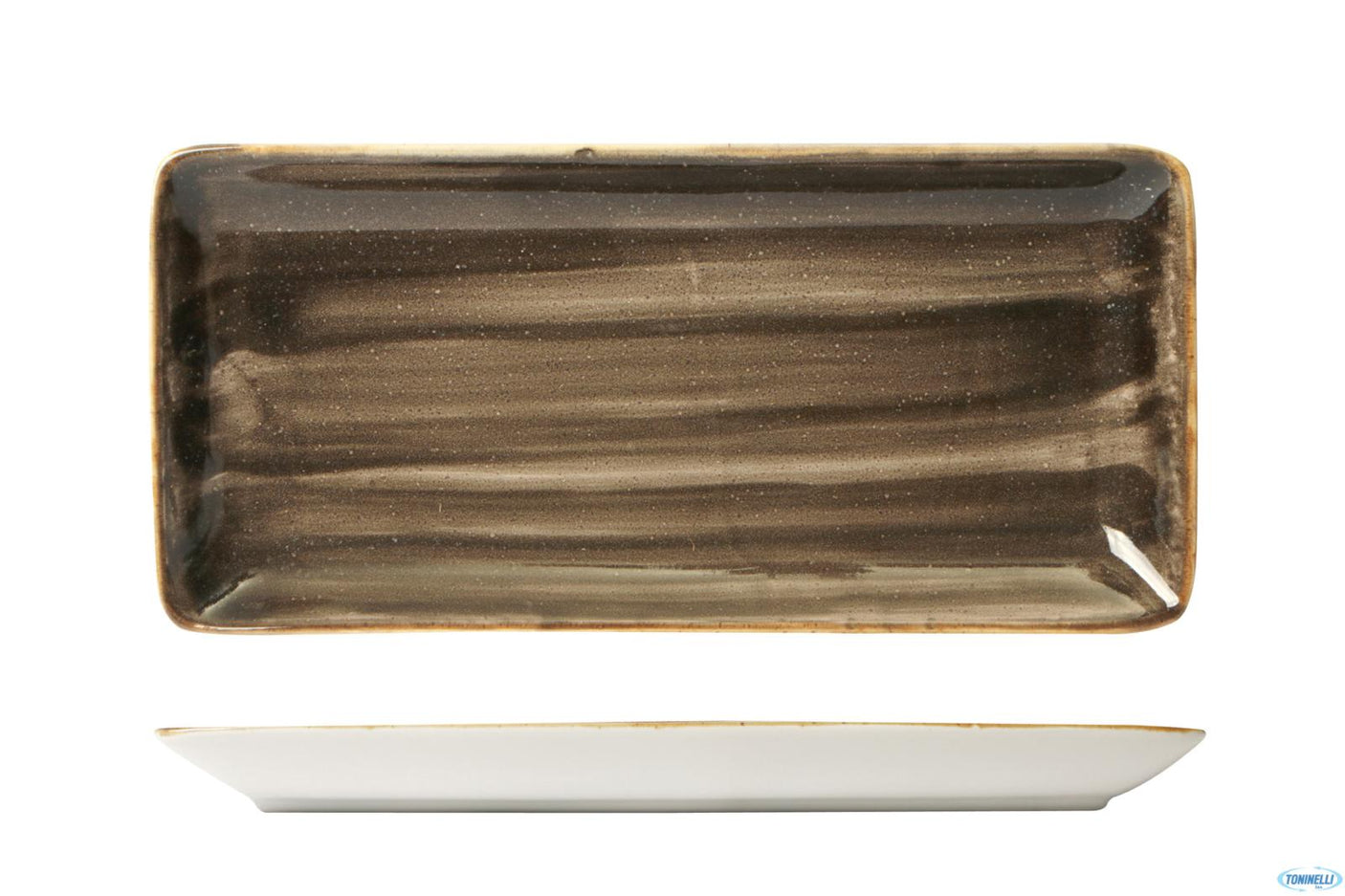 PIATTO RETT.CM.34X16JAVA WOOD MARRONE
