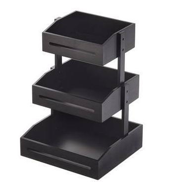 ESPOSITORE BUFFET IN BAMBOO NERO SET 1PZ