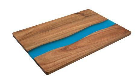 TAGLIERE POSITANO RETT ACACIA/RESINA 35X23X1.3CM
