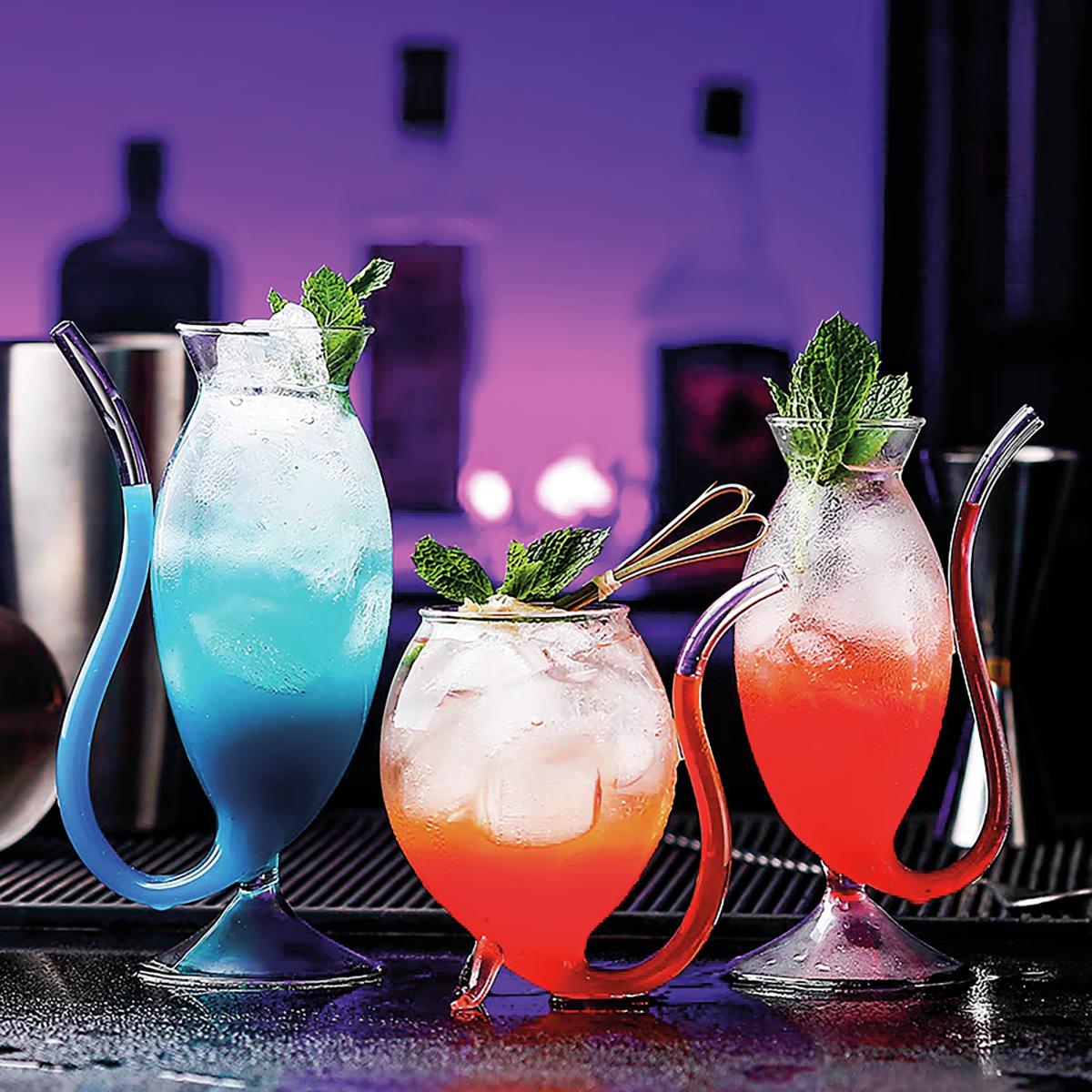 BICCHIERE/CANNUCCIA IN VETRO BOROSILICATO 375ML BARREL SHAPE
