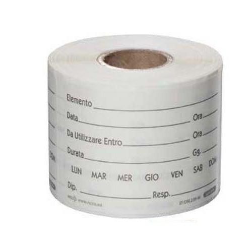 ETICHETTA NEUTRA 5X7,5CM PER GASTRONOM ALIMENTI CF=250PZ
