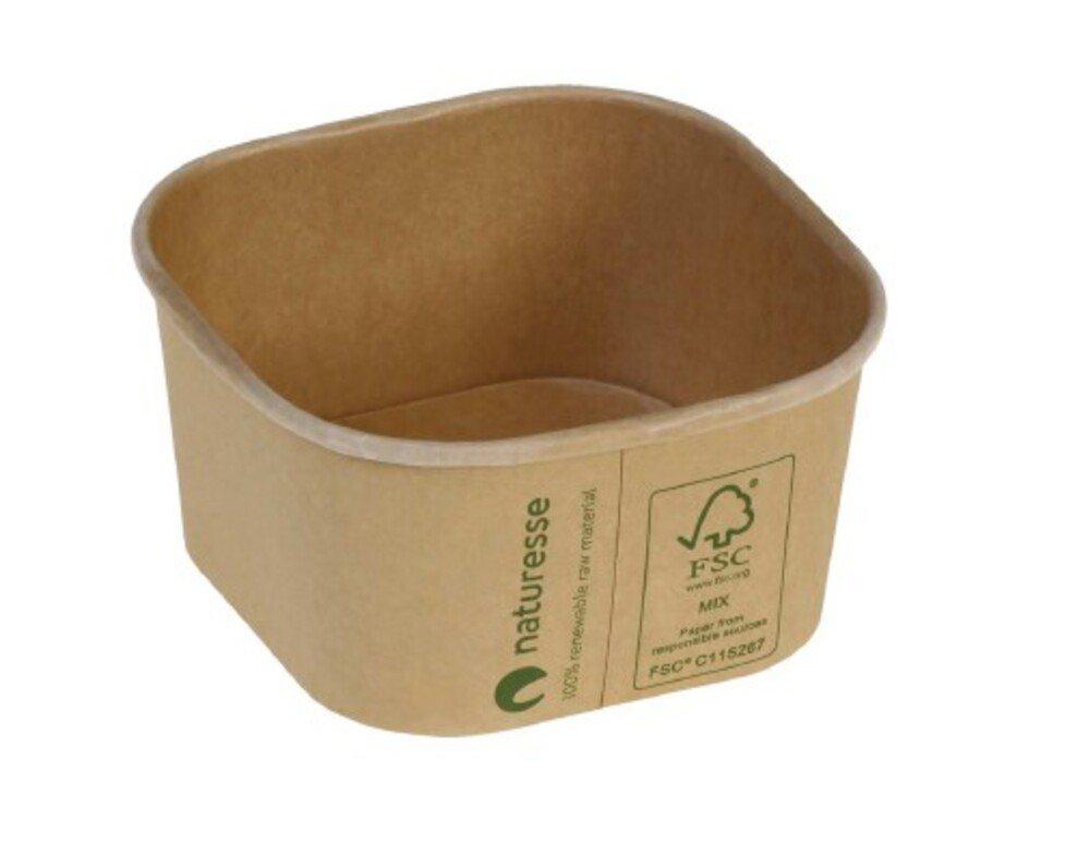 INSALATIERA QUADRATAAVANA BIO 450ML MIS.115X115X60H CF=50PZ