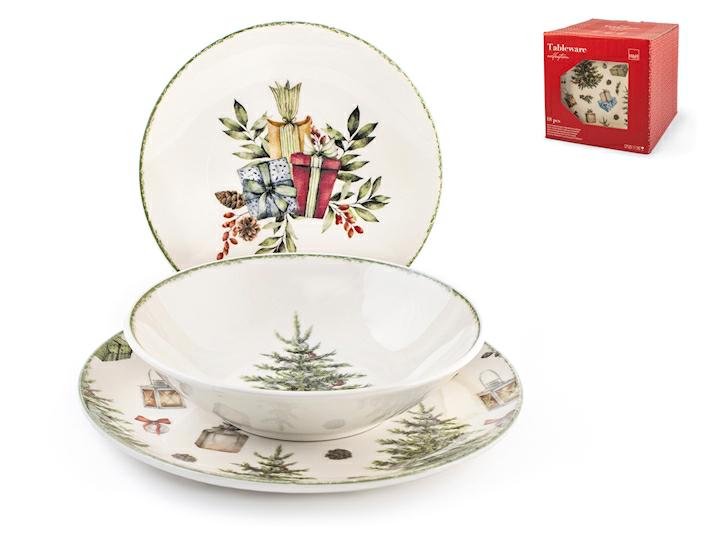 SET TAVOLA PIATTI 18PZ STW COUPE XMAS CAROL