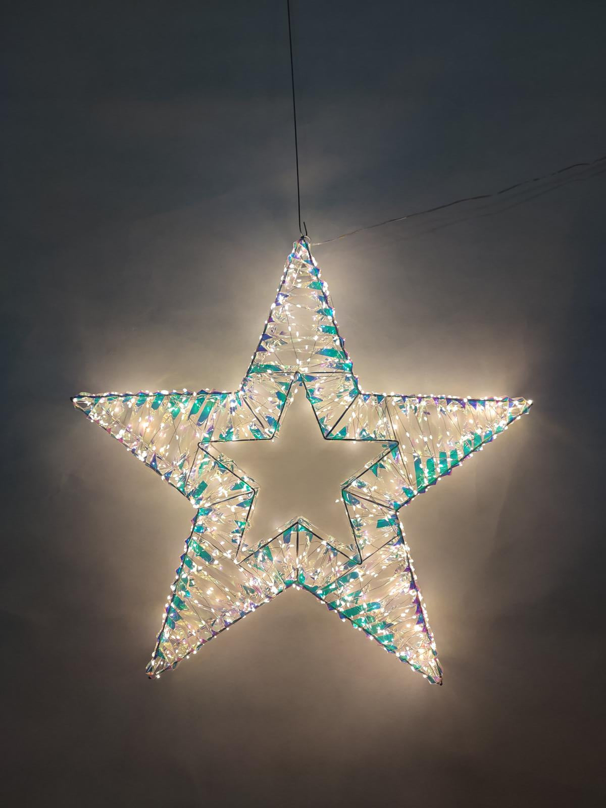 STELLA CON LED IRRIDESCENTE MIS 70