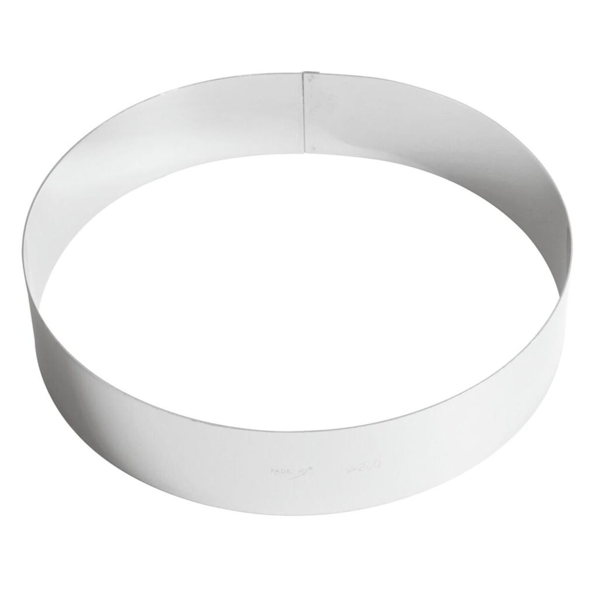 ANELLO PER TORTE DIAM.28CM 6H INOX