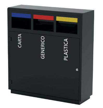 GETTACARTE CON PROTEZIONE 3X40LT "VERONA"