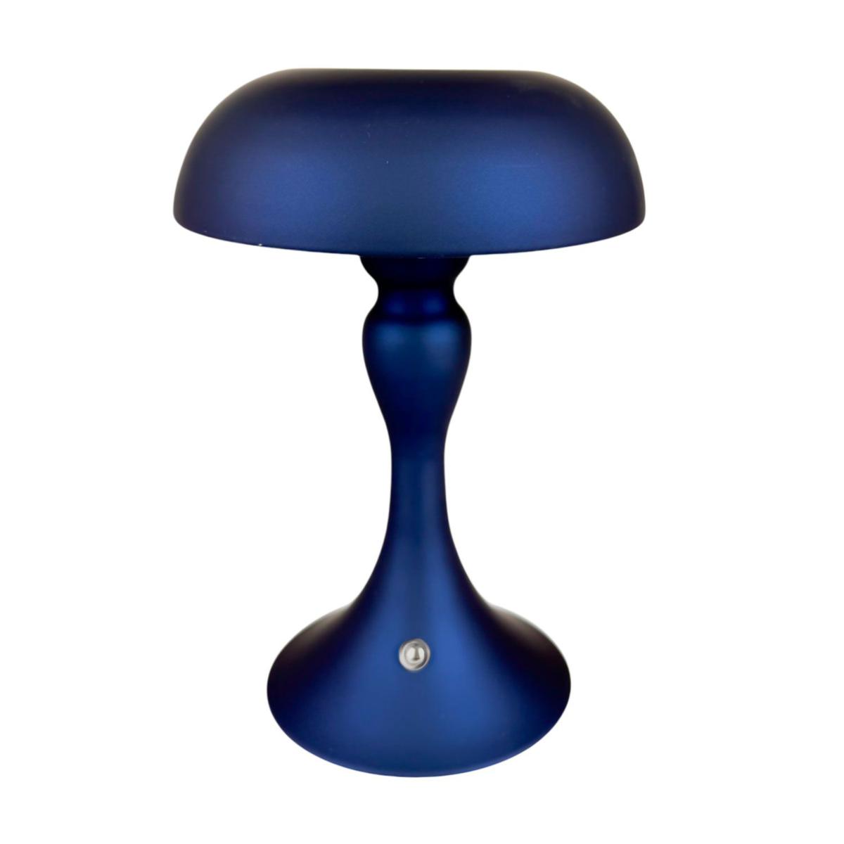 BLU LAMPADA TOUCH METAL FUNGO 17X17X24