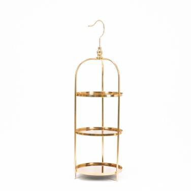 ALZATA 3 PIANI ORO H-76CM