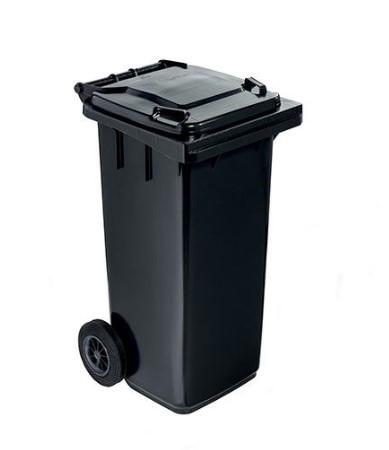 CONTENITORE 2 RUOTE 120LT INOX GRIGIO SCURO MANGANESE